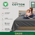 thumbnail image 2 of Thread Spread 100% Organic Cotton Pillow Cases Set of 2 Queen / Standard Size - Soft, Cooling, Crisp & Breathable Organic Cotton Percale Weave Pillowcase for Queen Pillow (Dark Grey), GOTS Certified, 2 of 7