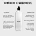 thumbnail image 4 of Natural Dish Soap | Kitchen Soap | Plant-Based & Vegan Friendly | Clear Dish Detergent Liquid | Concentrated Formula | Made in USA | Mandarin Basil | 16 Fl Oz, 4 of 4