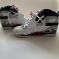 thumbnail image 2 of Ni - ke Size 10.5 - Ni - ke Air Jordan 8 Retro Bugs Bunny White/ Red & Black Accents 2013, 2 of 5