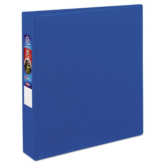 Avery Heavy-Duty Binder, 1-1/2" One-Touch Rings, 400-Sheet Capacity, DuraHinge, Blue (79885)