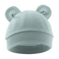 thumbnail image 5 of NOKIO Toddler Stretchy Hat Girls' Lightweight Hat Toddler Boneless Hat Toddler Seamless Cap Baby Hat Bear Ears Caps Baby Boy Girl Toddler Hats Caps For 0-6 Months, 5 of 8