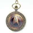 thumbnail image 1 of Star Trek Copper Antique Finish Enterprise Star Trek Symbol Pocket Watch WP-ST-1, 1 of 7