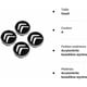 thumbnail image 4 of Tapacubos de 4 piezas para Citroen C4 Picasso C3 Berlingo C5 X7 C2 C1 Ds3 ZX, 4 of 5