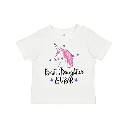 

Inktastic Best Daughter Ever Girl Unicorn Gift Toddler Toddler Girl T-Shirt
