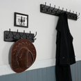 thumbnail image 3 of Coat Rack Wall Mounted Coat Hooks Wall Mounted \u\u Hole to Hole Large Coat Hanger Wall Hook Rack Hooks for Hanging Coats Hats Jacket Clothes Entryway Rustic s, 3 of 6
