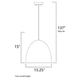 thumbnail image 2 of 12396GYPC Maxim Lighting Crete-Pendant 1 Light-15.25 Inches wide by 15 inches high     -Traditional Installation, 2 of 5
