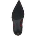 thumbnail image 4 of INC Womens Red Plaid Vented Back Padded Rhinestone Goring Saveria Pointed Toe Stiletto Zip-Up Dress Boots 6 M, 4 of 4