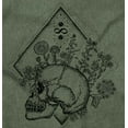 thumbnail image 2 of Floral Diamond Skull Symbol Spiritual Men's Graphic T Shirt Tees Brisco Brands M, 2 of 6