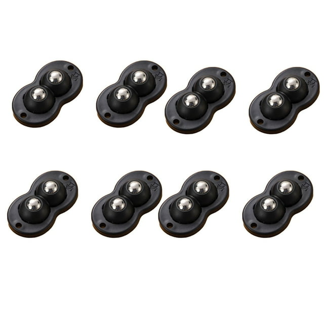 Paquete de 8 ruedas giratorias resistentes con frenos, ruedas de 2,5 pulgadas con placa giratoria para muebles, movimiento suave de 360 grados para facilitar el movimiento, ideales para