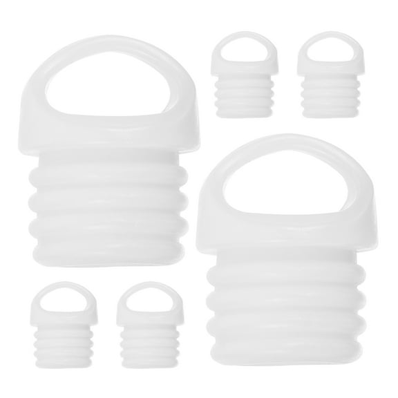 Mop Bucket Drain Plugs Replacement Rubber Hole Covers for Home Use Leakproof and Durable 6 Pieces
