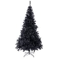 thumbnail image 1 of Árbol de Navidad Sunnyglade negro artificial de 6 pies con 1000 puntas, 1 of 6