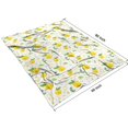thumbnail image 4 of Small Yellow Lemon Fruits GreenLeaves Pattern Blanket,Comfortable Soft Flannel Throw Blanket,All Season,Warm Lightweight Blankets for Sofa Bed Couch Living Room Chair,60"x80", 4 of 4