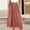 Pink#1, variant on Caywon Women's Maxi Skirt, Drawstring Elastic Waist A-Line Long Skirt, Crinkle Texture Solid Color Cotton Linen Blend Skirt for Vacation, Beach and Casual Wear