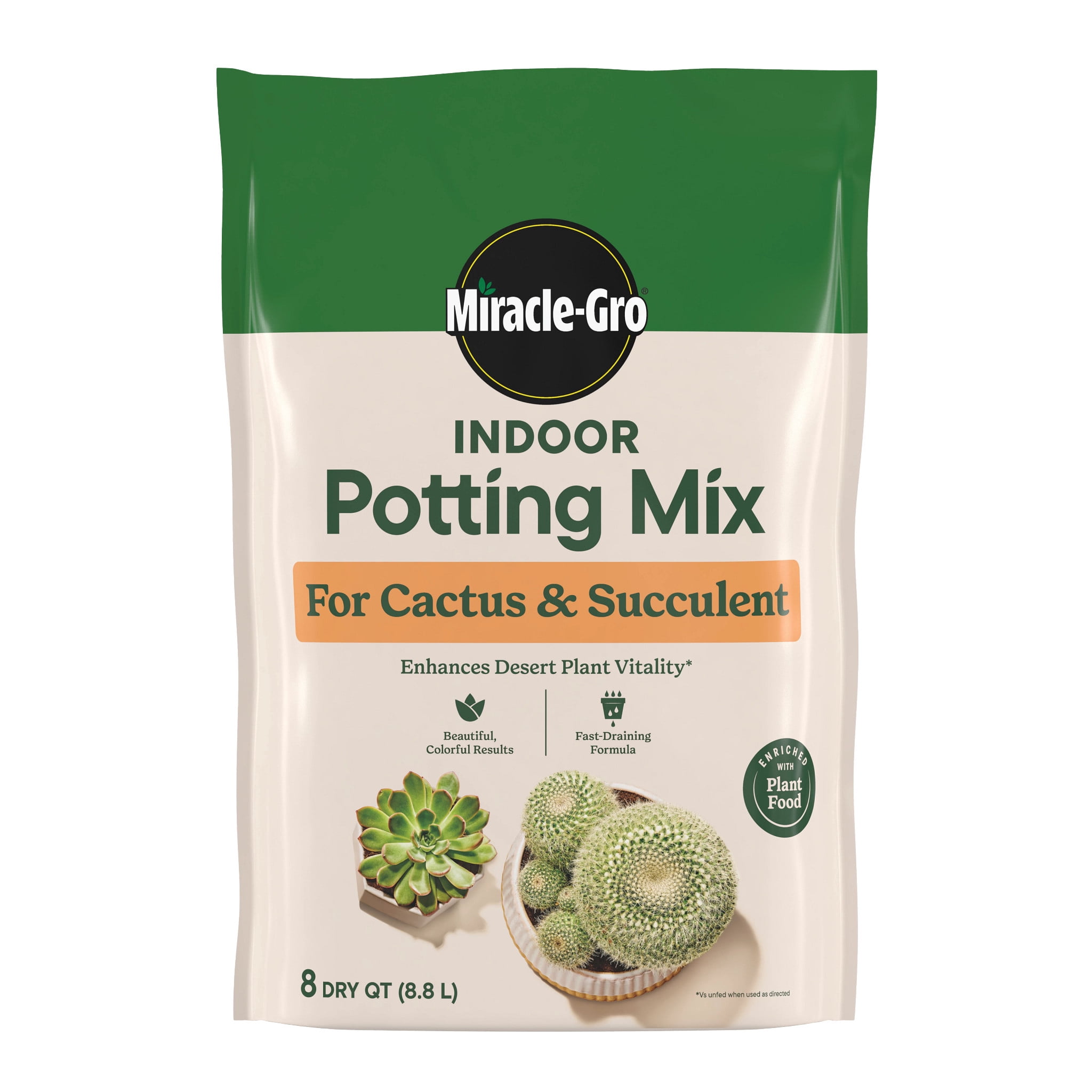 Miracle-Gro Cactus, Palm & Citrus Potting Mix, 8 qt. 3-Pack