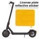 thumbnail image 1 of Adhesivo reflectante para guardabarros trasero de scooter eléctrico para Xiaomi Pro 2 (amarillo), 1 of 6