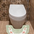 thumbnail image 3 of 1pc estilo pastoral Closestool Closestool en forma de U Mat de piso antideslizante Mateta flexible Pie flexible, 3 of 7