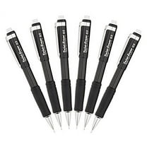 Pentel Twist-Erase III Automatic Pencil, 0.5mm, Black, Pack of 6
