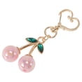 thumbnail image 5 of Unique Bargains Fashion 3D Diamond-Encrusted Cherry Handbag Charm Pink 1 Pc, 5 of 5
