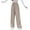 Khaki, variant on Women's Plus Size Work Ruched Straight Leg Pants Dress Pants High Waisted Slacks Trousers Business Casual with Pockets