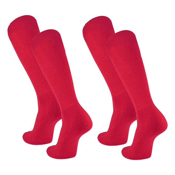 Easton Youth Baseball Socks, 2 Pair (Youth Medium/Red)