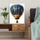 thumbnail image 5 of Qisvanset Framed Canvas Wall Art 12x16 Inch Blue Hot Air Balloon Boy Vintage Nursery Print Art, 5 of 5