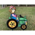 thumbnail image 3 of Scarecrow Driving Tractor with Trailer of Pumpkins, 3 of 10