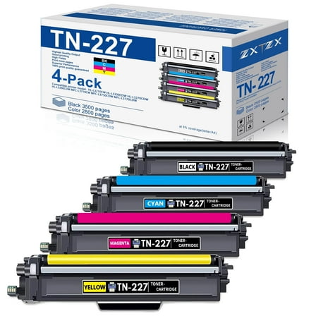 TN227 Toner Compatible for Brother TN227 TN223 Toner Cartridges Black Cyan Magenta Yellow Printer
