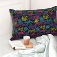 thumbnail image 4 of Balery Graffiti Art Funda de Cojín Estampada, Regalos para Mujeres, Regalos de Amor para Ella, Regalos para Novia o Esposa, Funda de Almohada-20"x30", 4 of 6