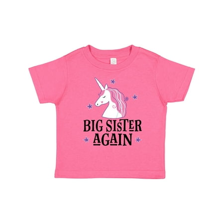 

Inktastic Big Sister Again Unicorn Gift Toddler Toddler Girl T-Shirt