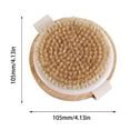 thumbnail image 3 of Fiudx Cepillo de Cerdas Naturales, Cepillo Facial Exfoliante Suave, Cepillo Corporal Seco para Limpieza, Eliminación de Piel Muerta, Rutina Diaria de Cuidado de La Piel, Perfecto para Todo Tipo de Pi, 3 of 6