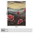 thumbnail image 4 of BCIIG Roses Warm Lightweight Blanket Soft Fleece Blankets Throw Blanket for Living Rooms Sofa Decor Cow Gifts All Seasons Plush Blankets 50x60in, 4 of 6