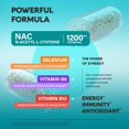 thumbnail image 4 of Suplemento NUTRAHARMONY NAC con selenio B6 B12 180 cápsulas, 4 of 7