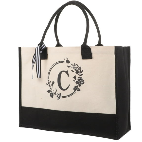 HONITANO 1Set Large Capacity Linen Tote Bag for Women Suitable as a Bridesmaid Beach