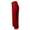 thumbnail image 6 of Dress Pants Women Audhol Women's High Waisted Flattering Straight Leg Pants Wide Leg Pants Casual Suit Long Pants High Waisted Pants for Women Wine M, 6 of 7