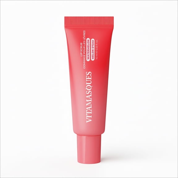 Vitamasques Lip Sugar Scrub - Watermelon, Lip Exfoliator Scrub, Sugar Scrubs, Overnight Hydration & Softening, Soothing Dryness, Moisturizing