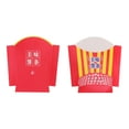 thumbnail image 4 of 100Pcs Paper Chips Box Disposable Fries Holder Portable Snack Food Box Case Snack Packaging Supplies for Home Shop (Star Pattern), 4 of 8