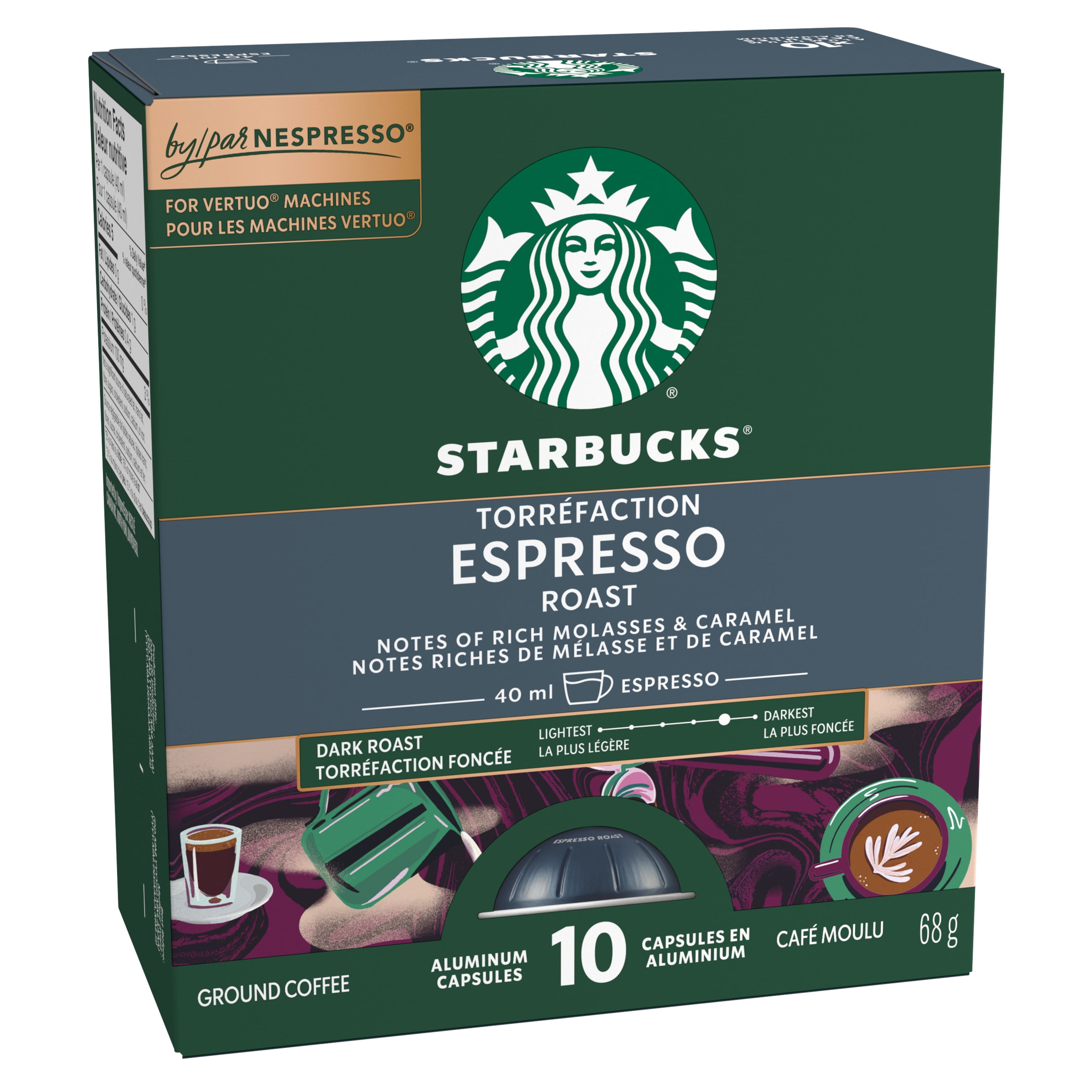 STARBUCKS Espresso Roast For Nespresso Vertuo