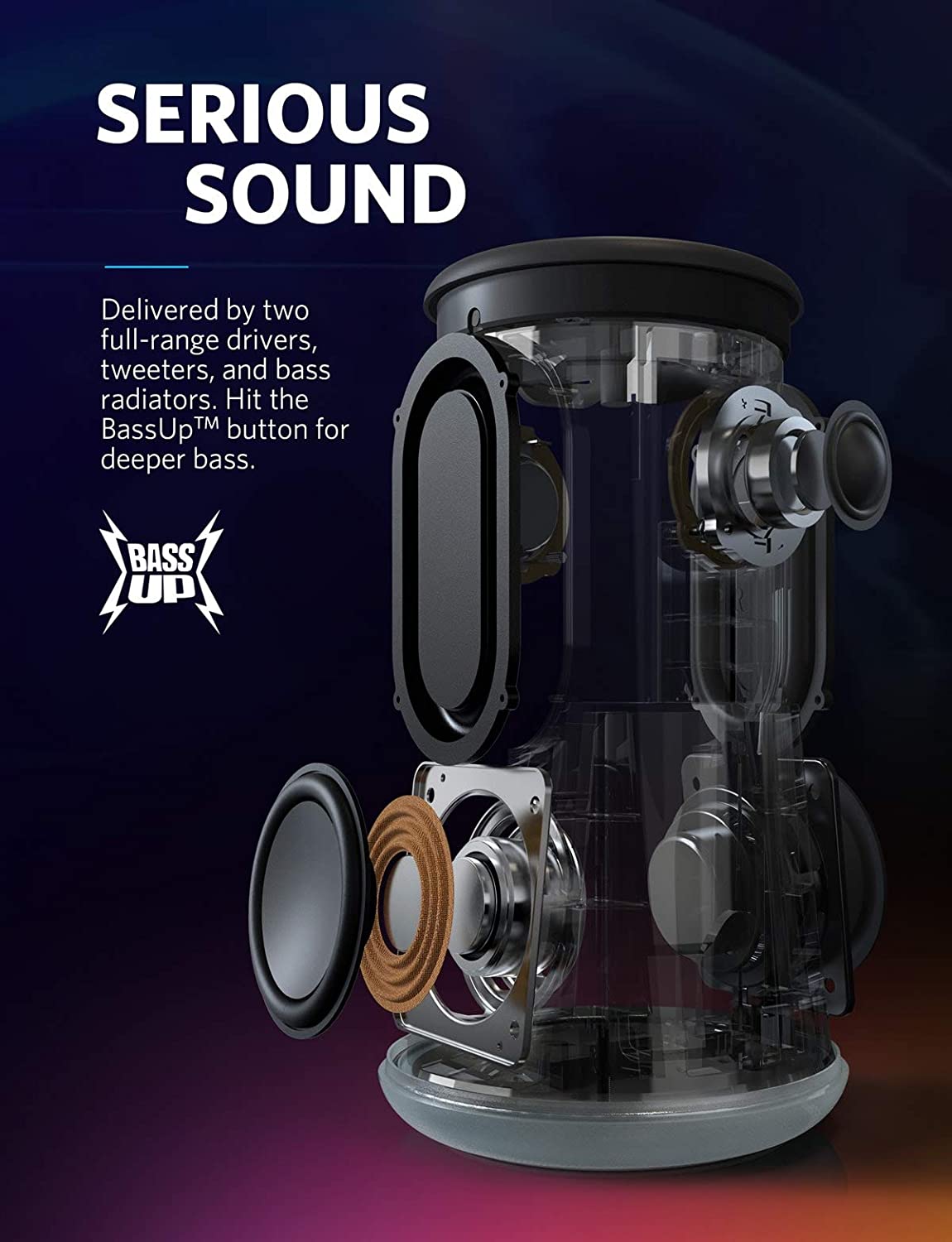 Anker Soundcore Flare + Portable Bluetooth Speaker - Black - image 5 of 6