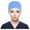 Dark Blue, variant on Scrub Caps for Doctors and Nurses with Cotton Fabric and Printed Patterns for Hospital or Dental Work and Beauty Salons with Comfortable Gourd Shape Navy