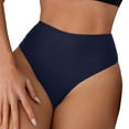 thumbnail image 2 of Hessimy Women's Criss Cross Cut Out Back Bikini Bottoms Swimsuit Beachwear(Navy,M), 2 of 8