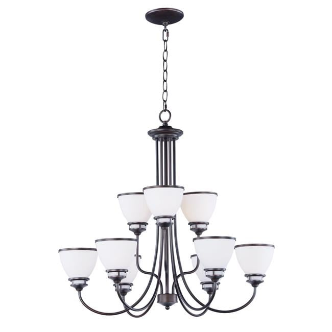 Maxim 21587swoi Novus 9 Light Chandelier Oil Rubbed Bronze