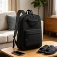 thumbnail image 4 of ZZkhGO Fashion Trendy Backpack, Stylish Large Capacity Daypack Casual Versatile Texture Shoulder Bag, Lightweight Travel Backpack for Students Class Daily Commute, Black, 4 of 7