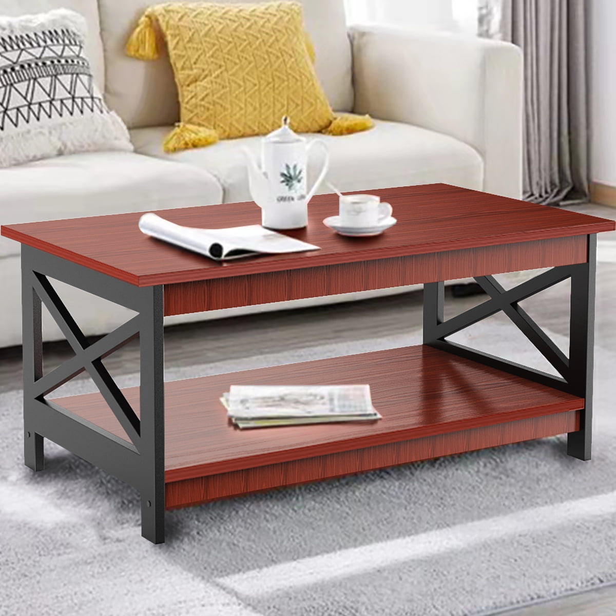 Casa Padrino Designer Solid Wood Coffee Table Nature 80 X 30 Cm