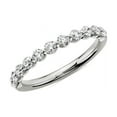 thumbnail image 1 of 0.25 Carat Excellent Rond Coupe Naturelle Diamond Belle Bande d'Éternité pour Mariée Solide 14K Blanc Or Taille 5, 1 of 7