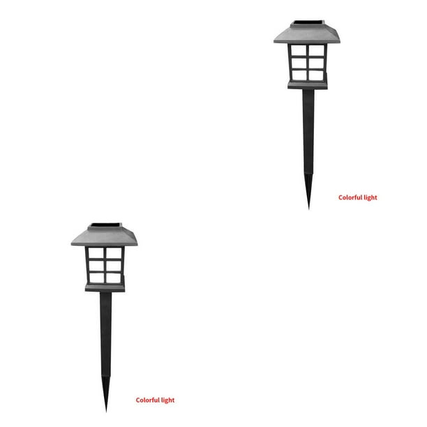 Bewildely 2/4/6/8 Uds. Lámpara de tierra lámpara de jardín cuadrada de energía Solar luz de noche LED para exteriores para pasarela de camino, luz Type1 NO1 Bewildely CBP167423