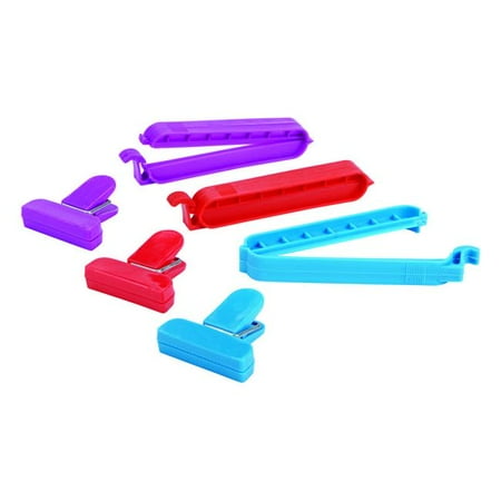 

Home Plus 9324096 Plastic Bag Clips Assorted Color - Pack of 12