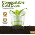 thumbnail image 2 of GREEVIRO Compostable Clear Plastic Cups, Reusable & Disposable, 16 Oz, 100 Pack, 2 of 7