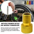 4pcs Presta to Schrader Valve Adapter Converter Bike Tube s,1 Bicycle Q3 K9Y1