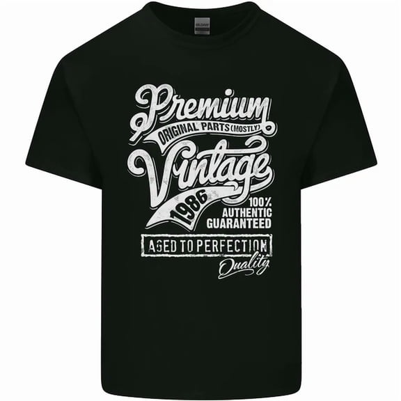 Aged to Perfection Vintage 40th Birthday 1986 Mens Cotton T-Shirt Tee Top