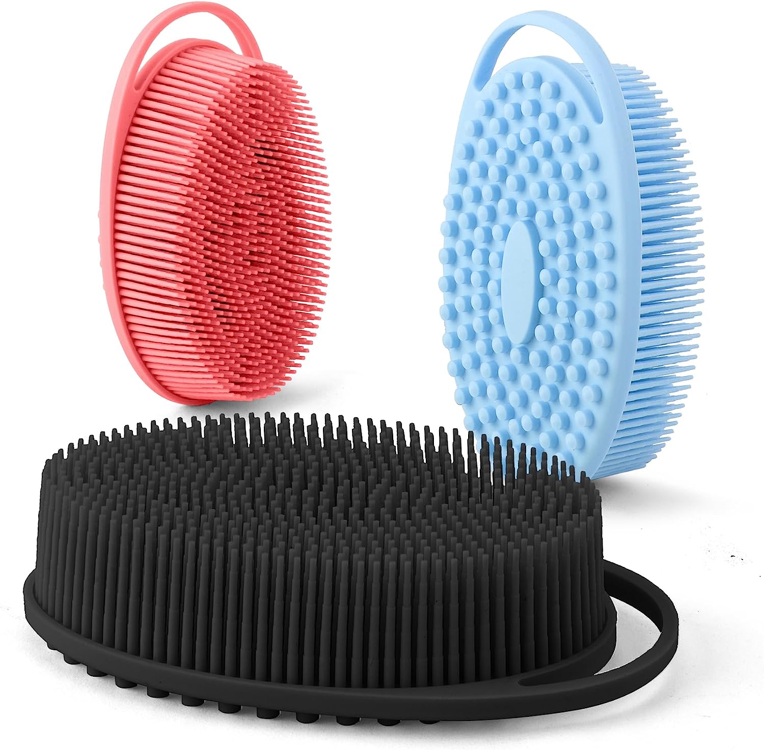 Silicone Body Scrubber,Loofah Exfoliating Body Scrubber,Bath Brush,Set